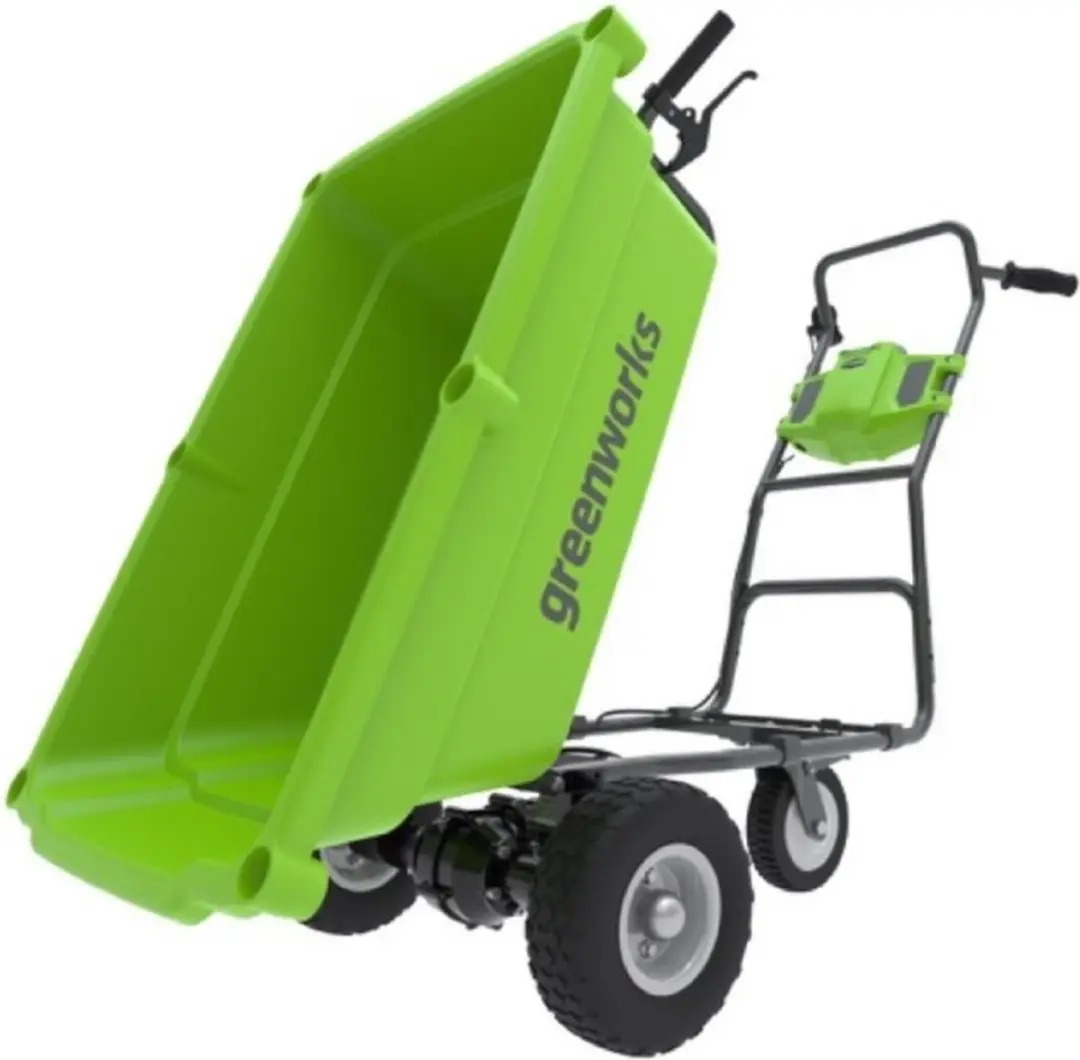 Greenworks 40V Kruiwagen G40GCK4 - 106L Groen