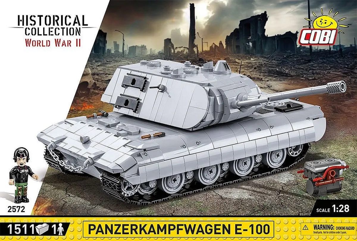 Cobi E-100 Gevechtsvoertuig 2572 - 1511 Onderdelen - Meerkleurig