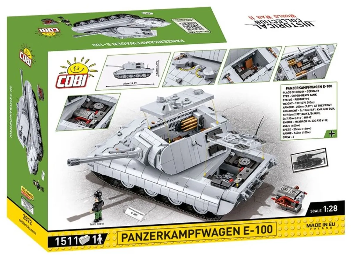 Cobi E-100 Gevechtsvoertuig 2572 - 1511 Onderdelen - Meerkleurig - afbeelding 6 van 6