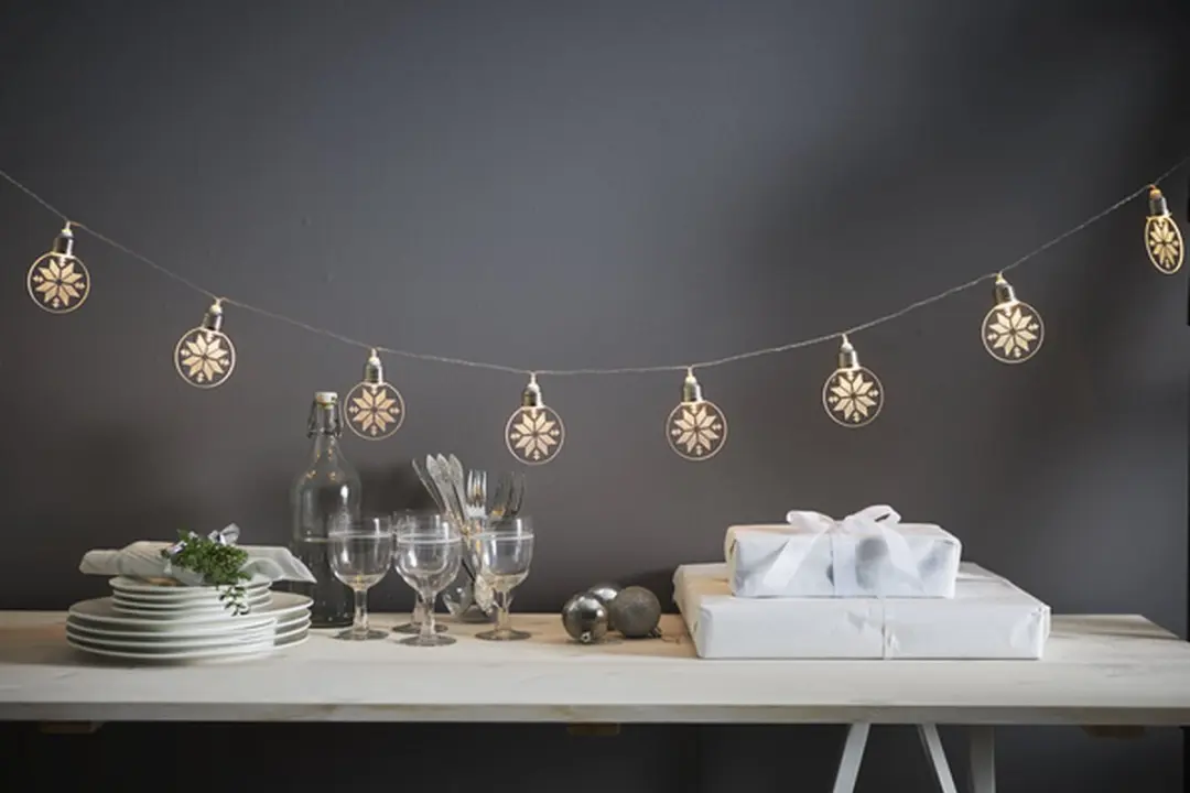 Star Trading Kerstverlichting Ornament Batterij - Warm Wit - 180cm