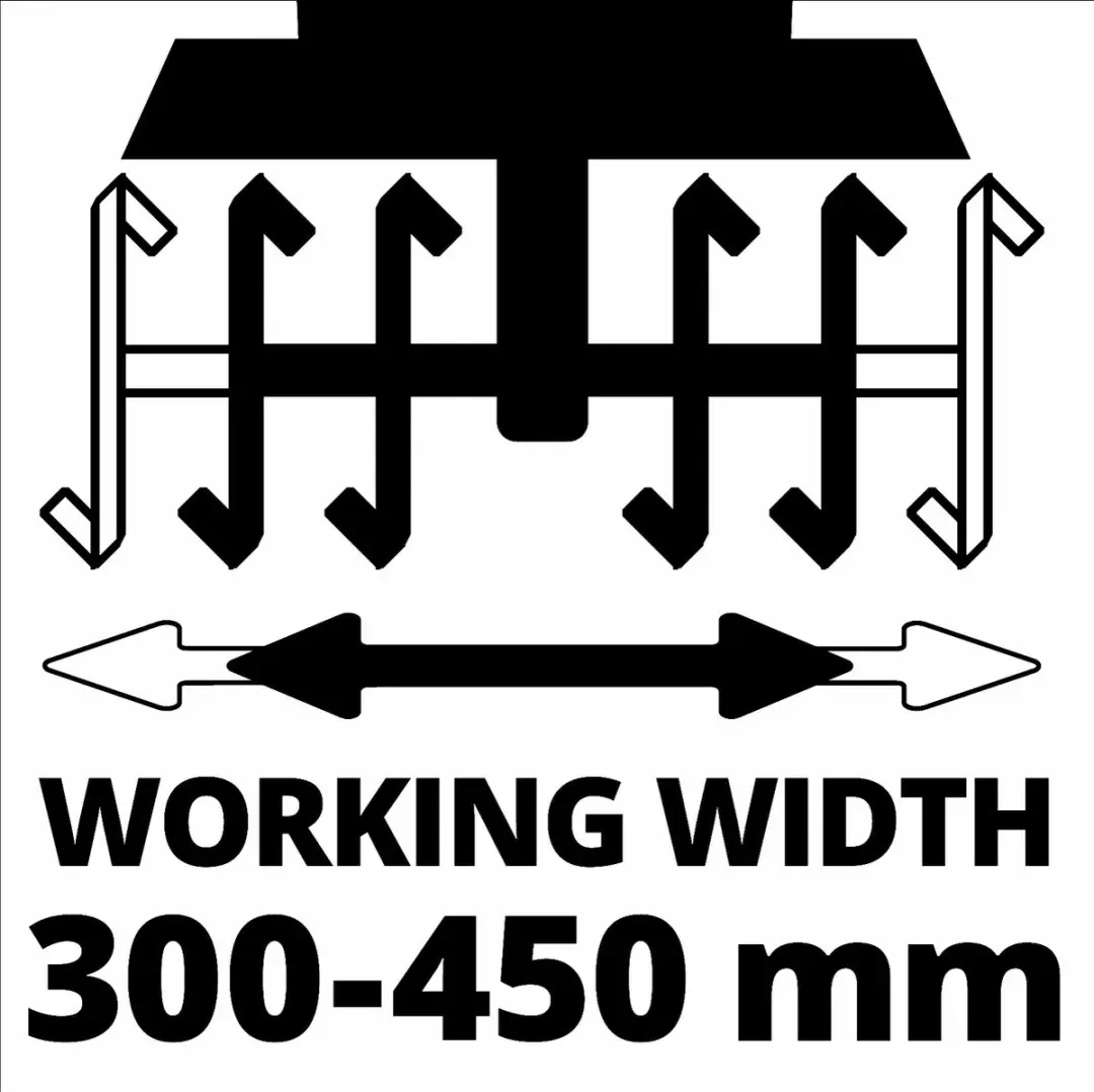 Einhell Professional Accu Grondfrees GP-CR 36/45 Li E BL Solo - 36V - 45cm