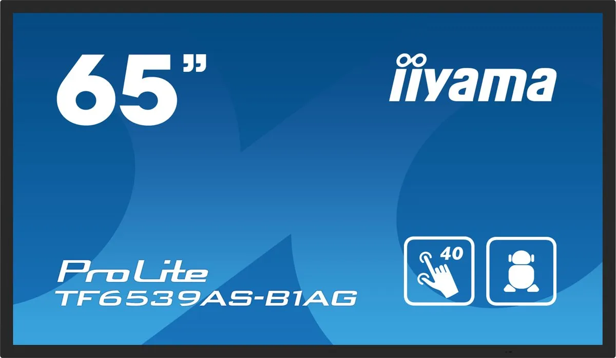 iiyama TF6539AS-B1AG Beeldkrant 163,8cm 4K Android 11 Touchscreen - Zwart - afbeelding 6 van 6