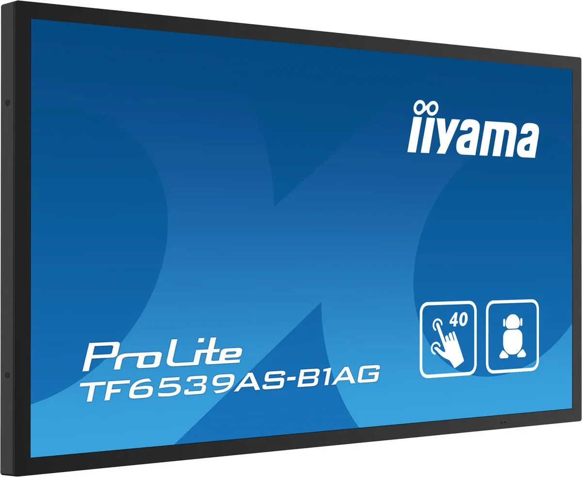 iiyama TF6539AS-B1AG Beeldkrant 163,8cm 4K Android 11 Touchscreen - Zwart