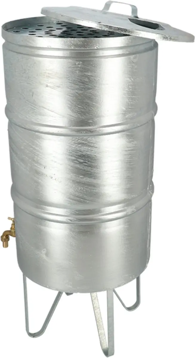 Esschert Design Zinken Regentonnen 95L - met kraan en voet - afbeelding 6 van 6