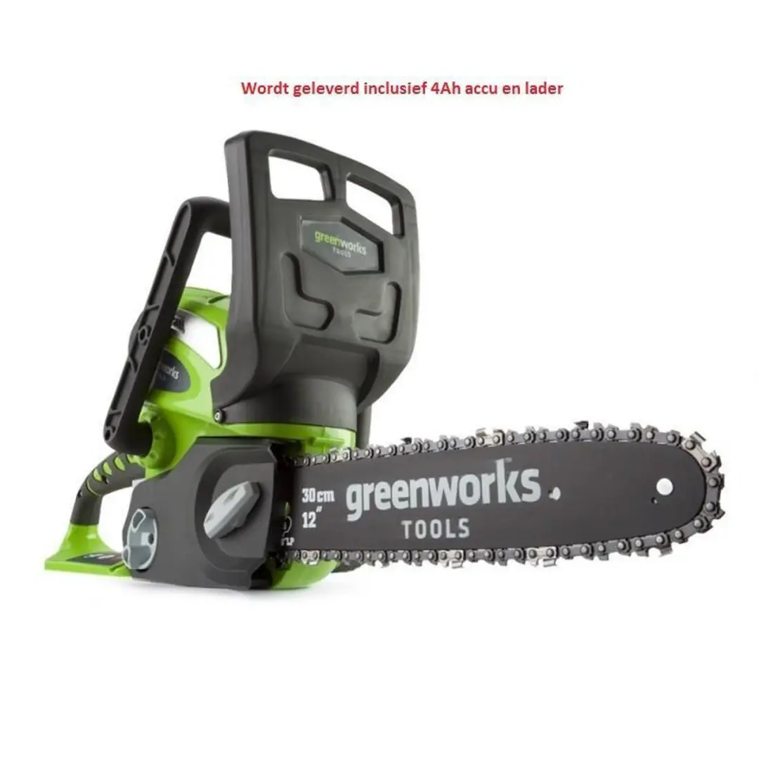 Greenworks G40CS30K4 Draadloze Kettingzaag 30cm - 4Ah Accu