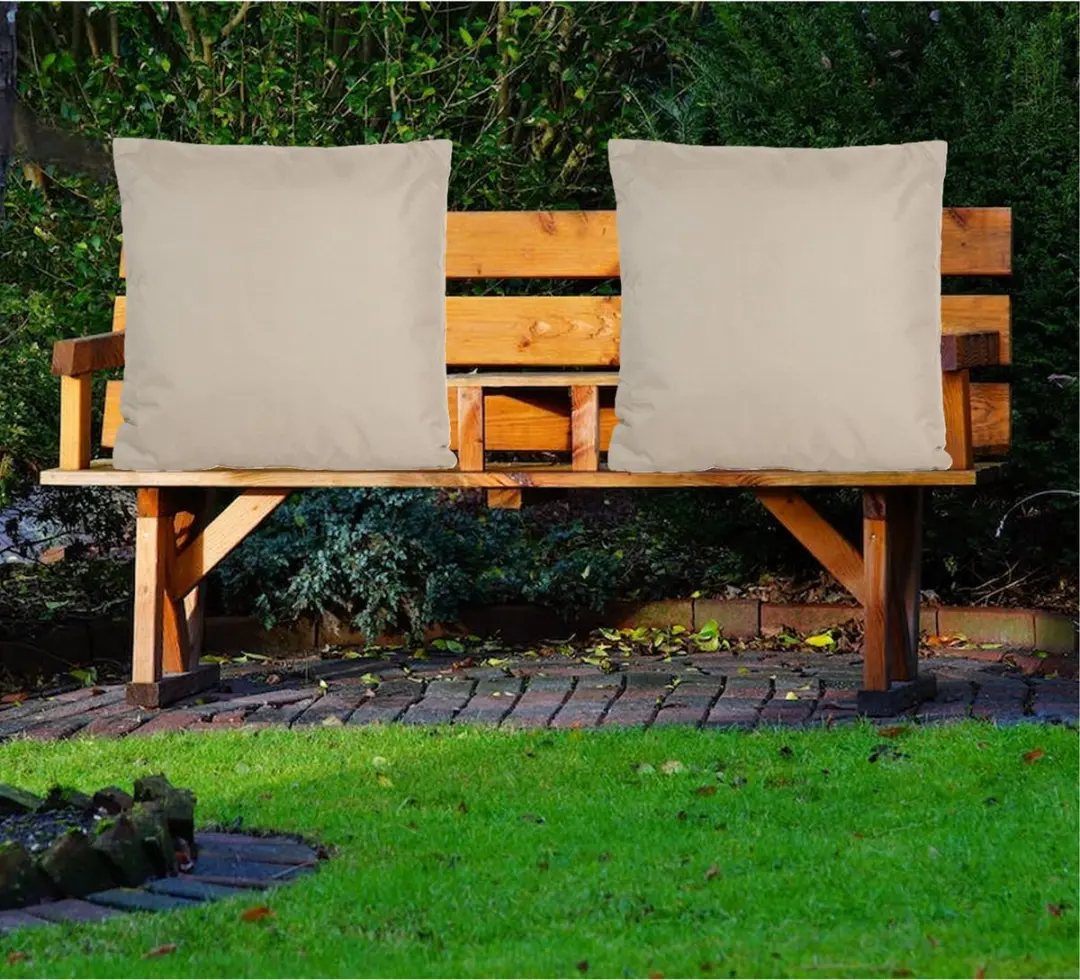 Anna's Collection Buiten Sierkussens 4x - 60x60cm Taupe