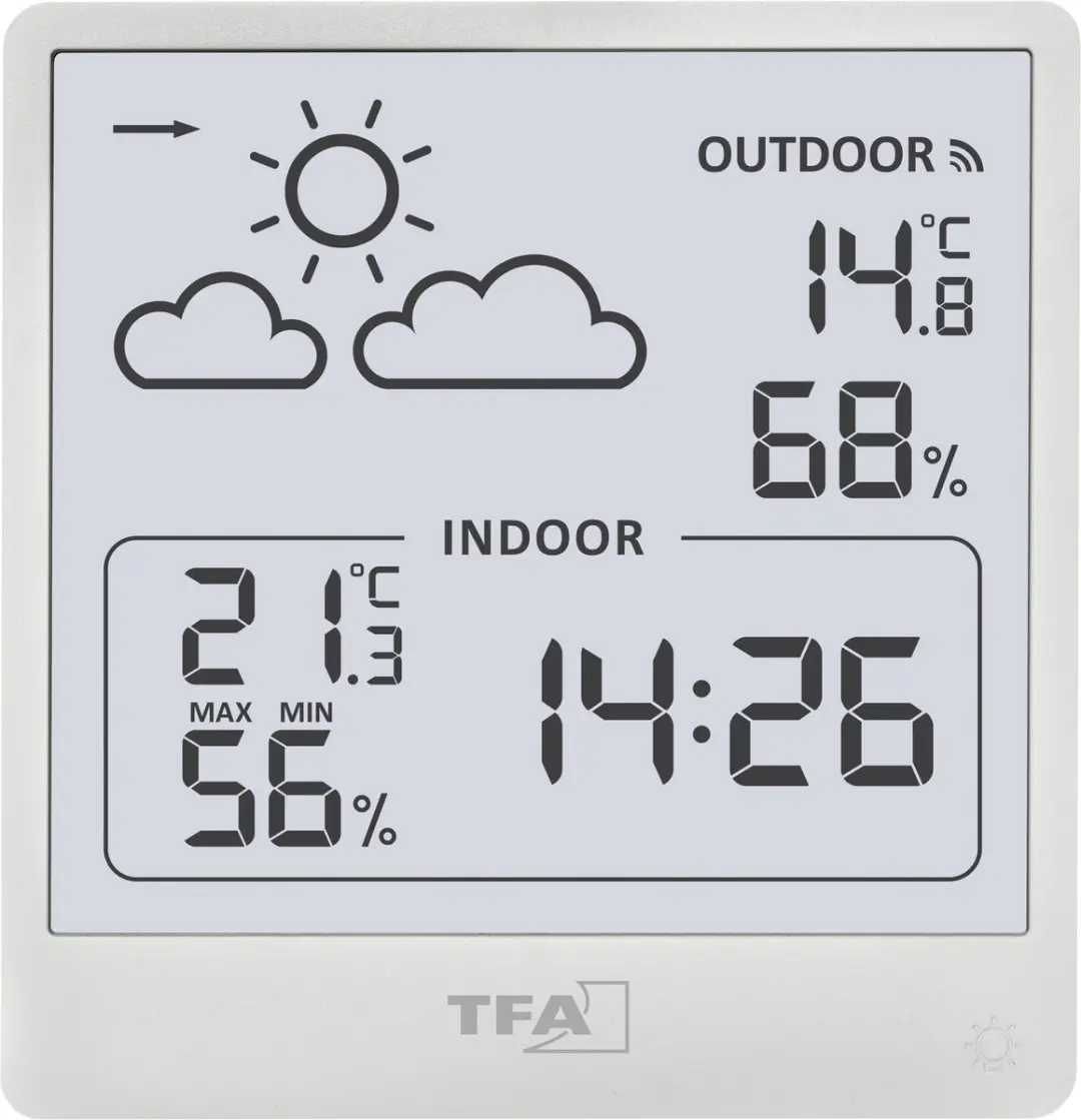 TFA Dostmann CLEO 35.1176.02 Funk-Wetterstation - Wit