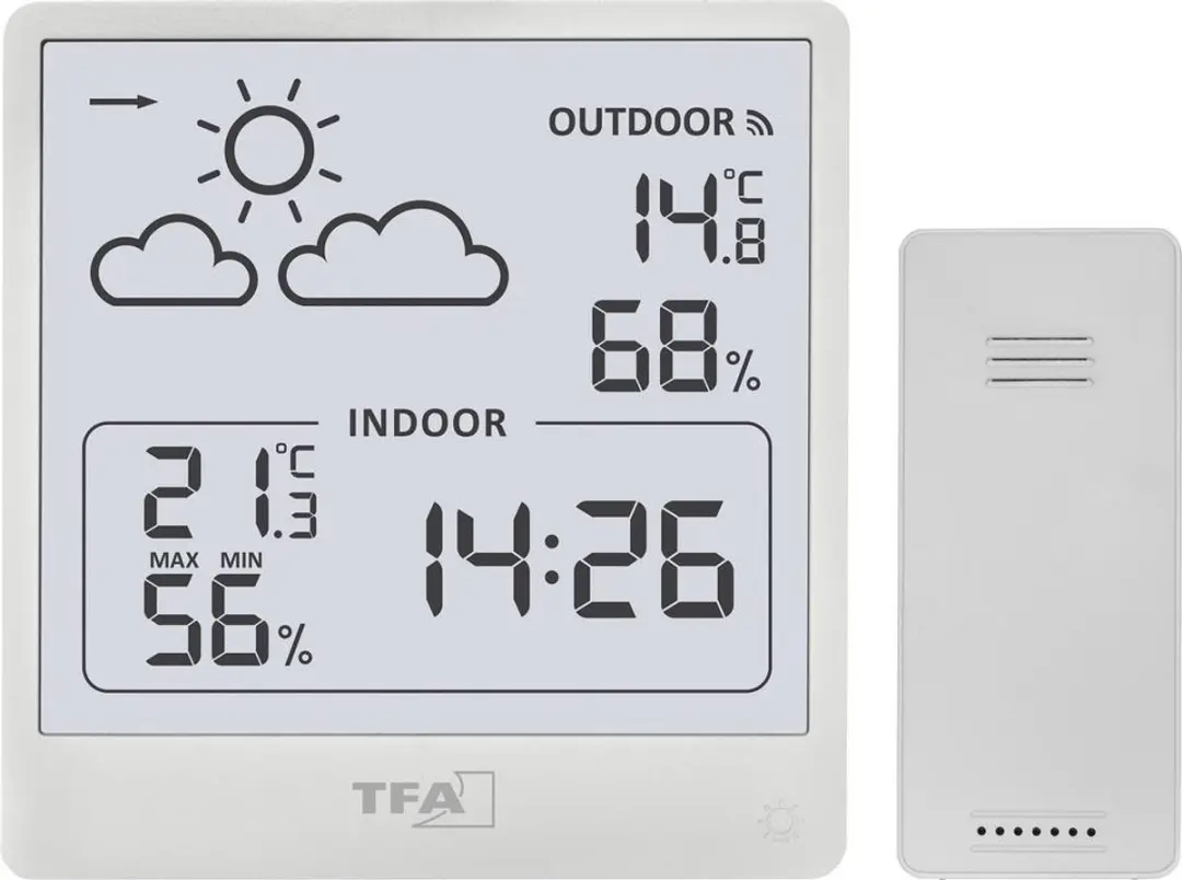 TFA Dostmann CLEO 35.1176.02 Funk-Wetterstation - Wit - afbeelding 6 van 6