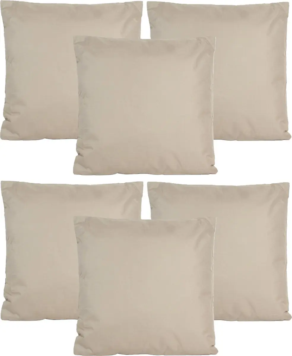 Anna's Collection Buiten Zitkussens 6x45x45cm Taupe