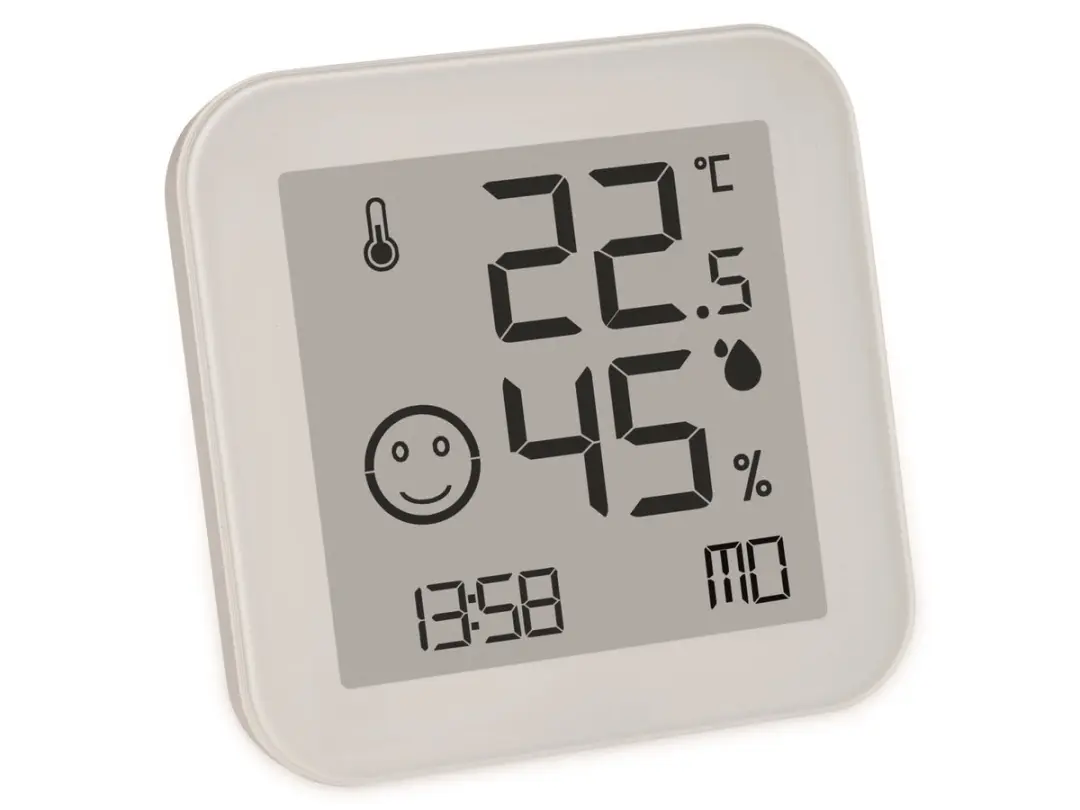 TFA Dostmann BLACK & WHITE Thermo- en Hygrometer Wit