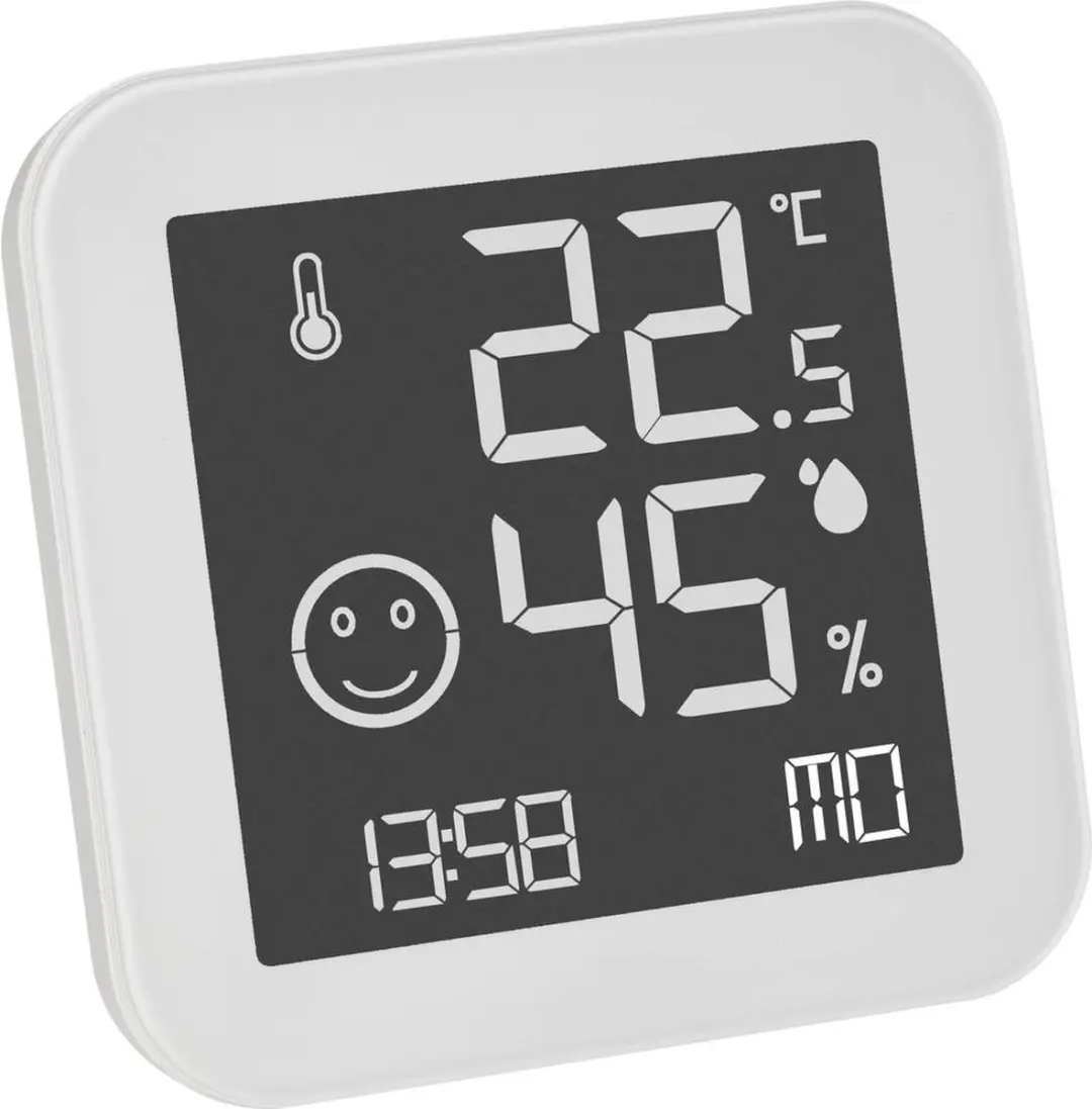 TFA Dostmann BLACK & WHITE Thermo- en Hygrometer Wit