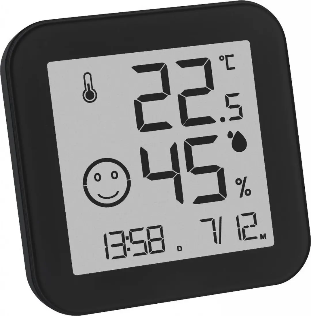 TFA Dostmann BLACK & WHITE Thermo- en Hygrometer Wit