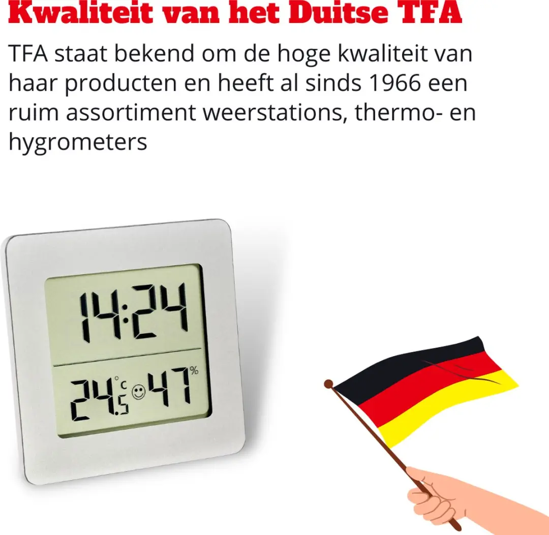 TFA Dostmann Digitaal Weerstation Zilver
