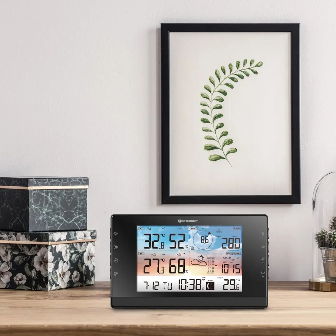 Bresser WSC WLAN Weerstation 5-in-1 Multisensor - Zwart/Wit