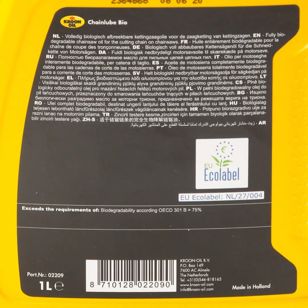 Kroon-Oil Chainlube Bio 1L