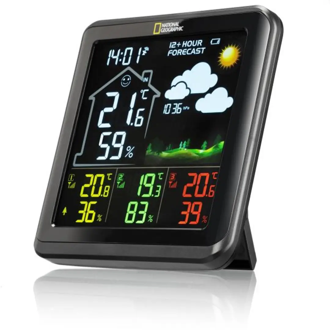 National Geographic Weerstation VA - 3 Sensoren - Zwart