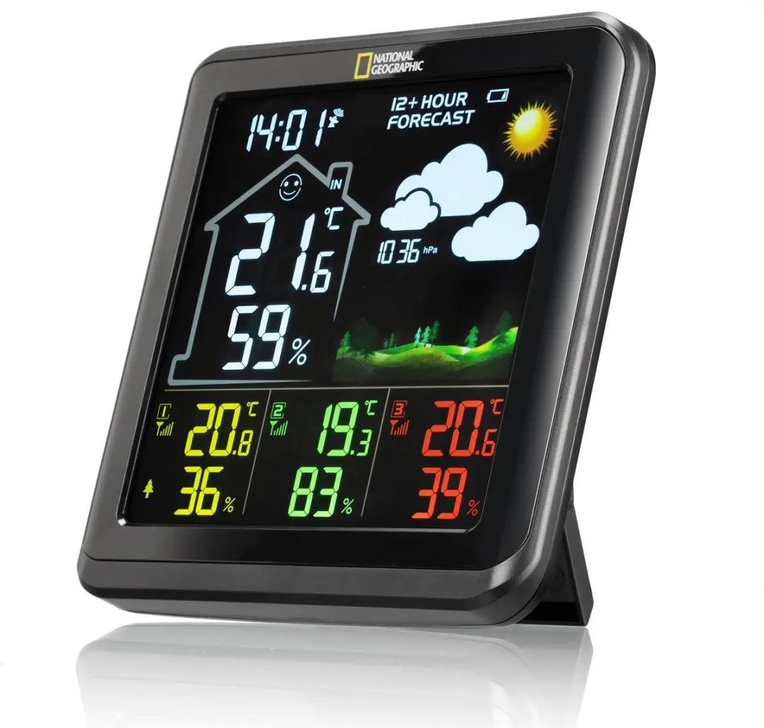 National Geographic Weerstation VA - 3 Sensoren - Zwart