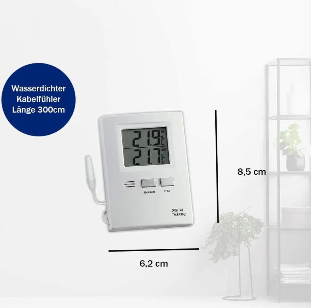 TFA Dostmann Digitale Thermometer Binnen/Buiten - Wit