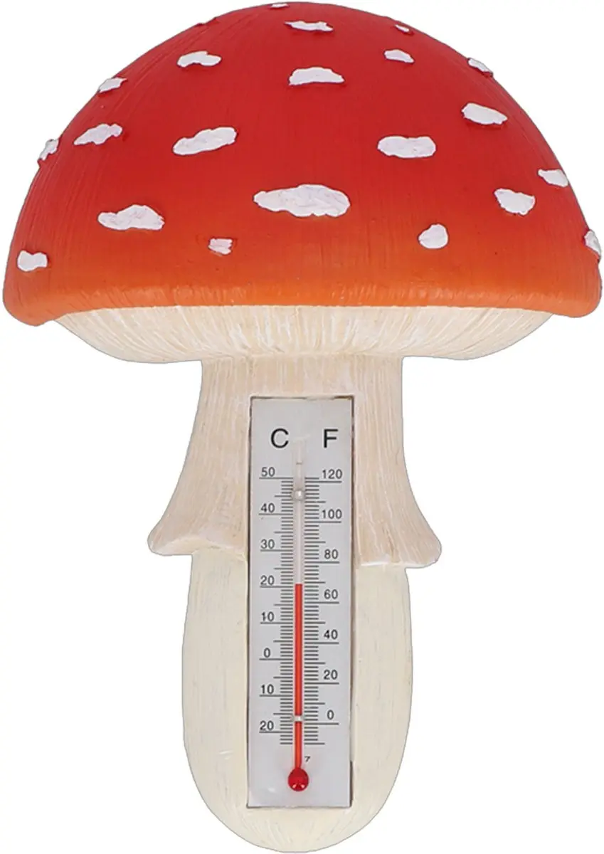 Esschert Design Paddestoel/Vliegenzwam Thermometer