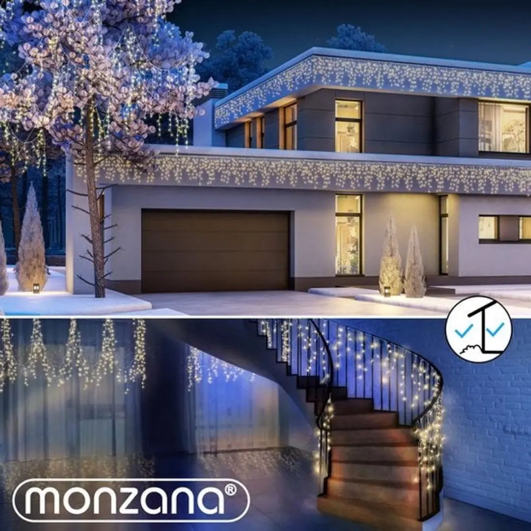 Monzana Lichtsnoer 400 LED Warm Wit - 15m - afbeelding 6 van 6