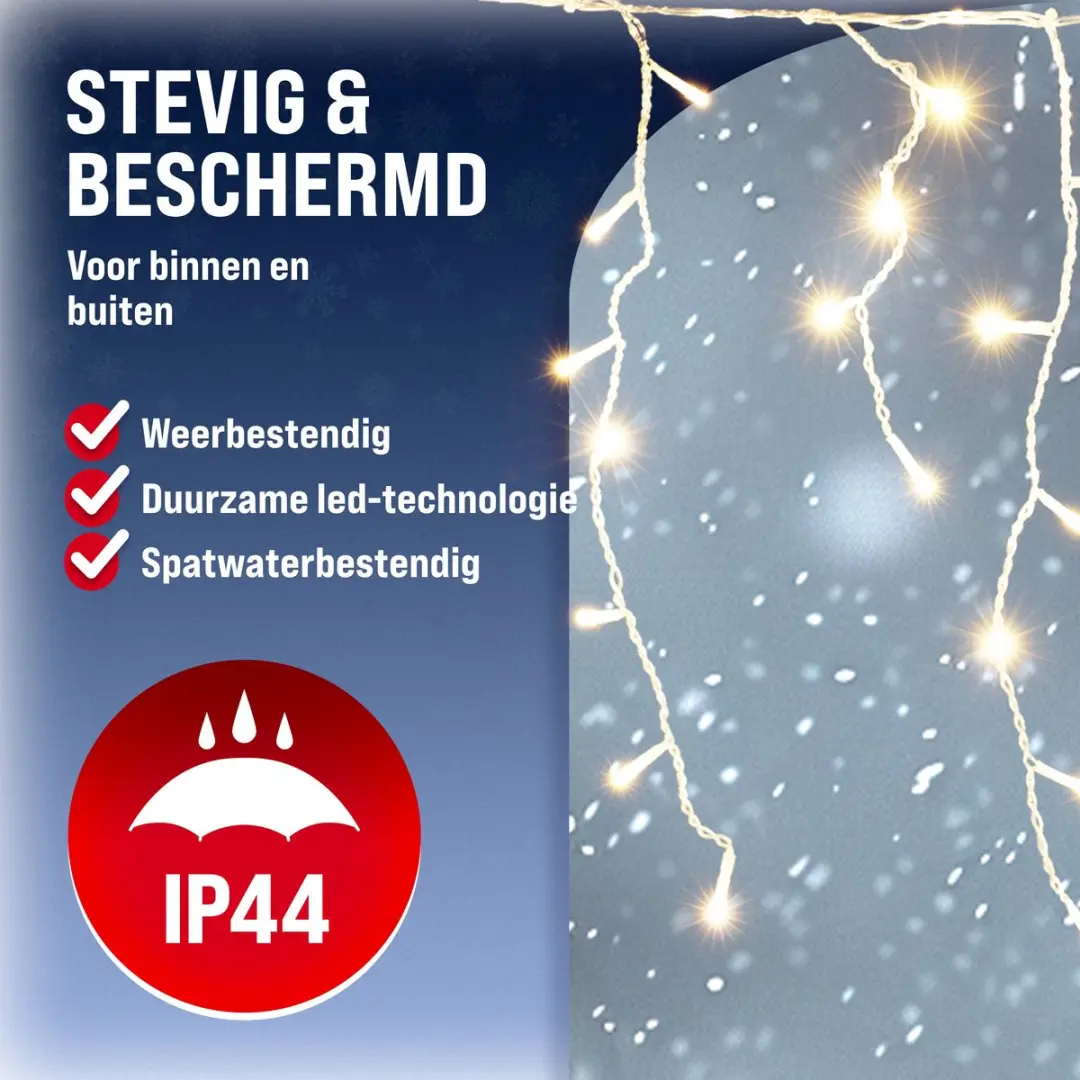 Monzana Lichtsnoer 400 LED Warm Wit - 15m