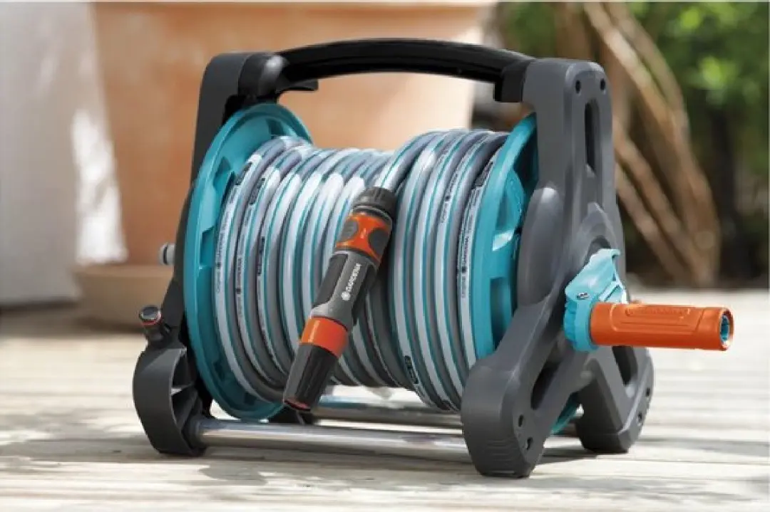 Gardena Classic Slanghouder 10 Compleet - 10m ∅13mm - Turquoise/Antraciet