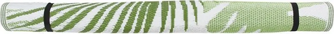 Esschert Design Jungle Leaves Tuintapijt 240x150cm - Groen/Wit