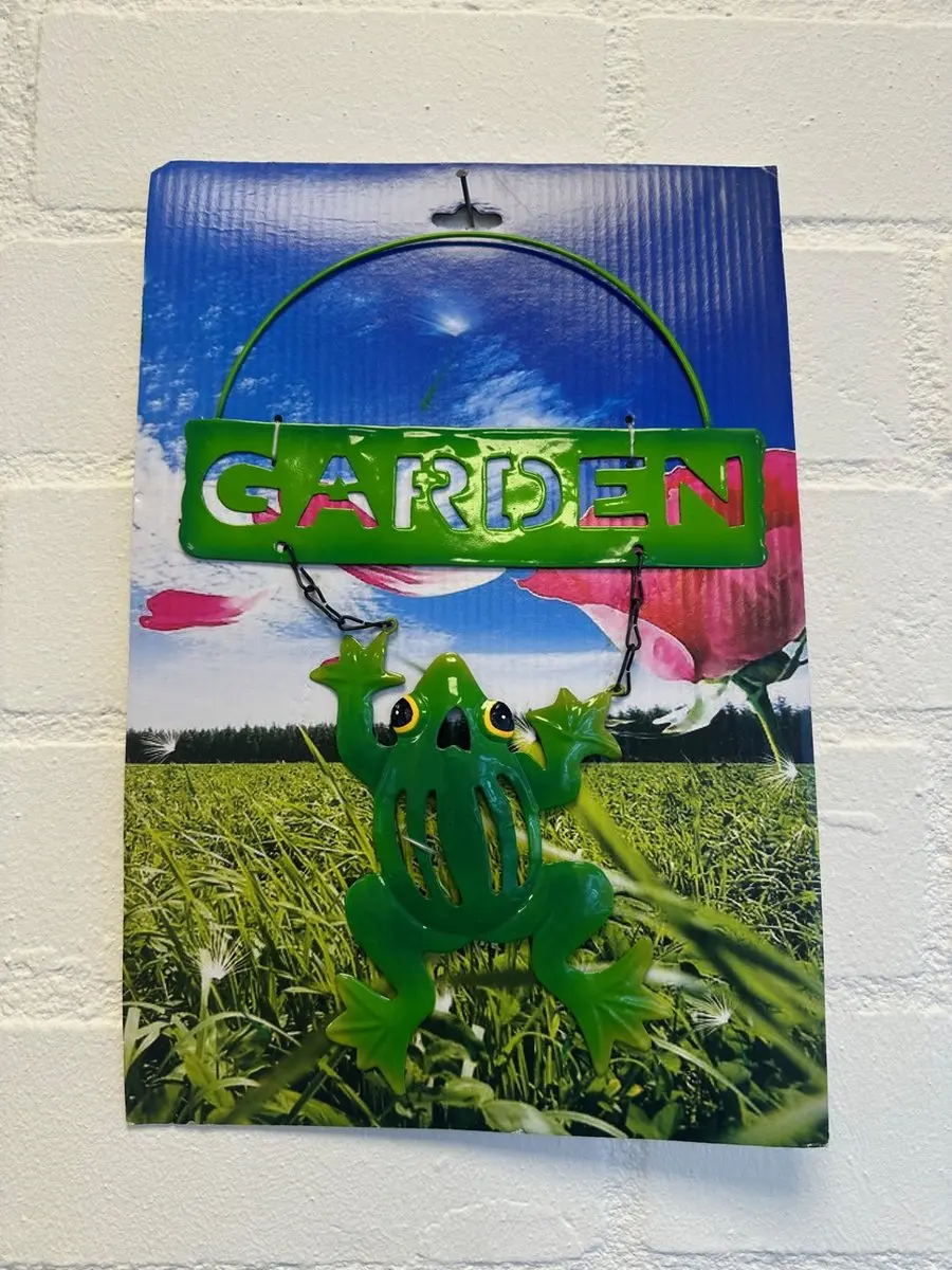 Impuls Metalen Tuin Hanger Welcome Kikker