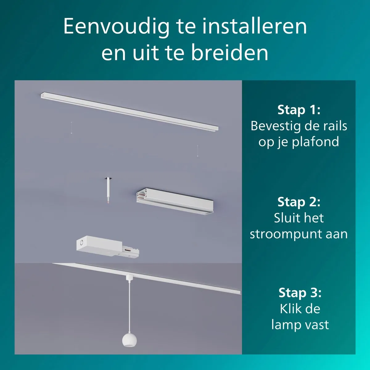 Philips EasyLink Railverlichting Uitbreiding 1m - Wit