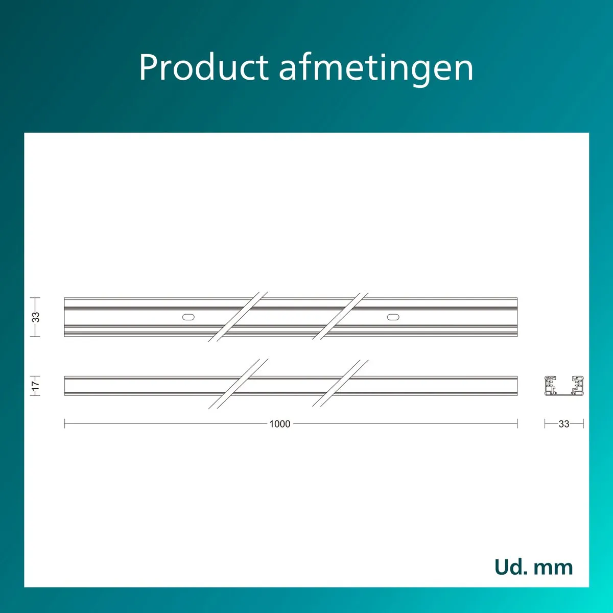 Philips EasyLink Railverlichting Uitbreiding 1m - Wit