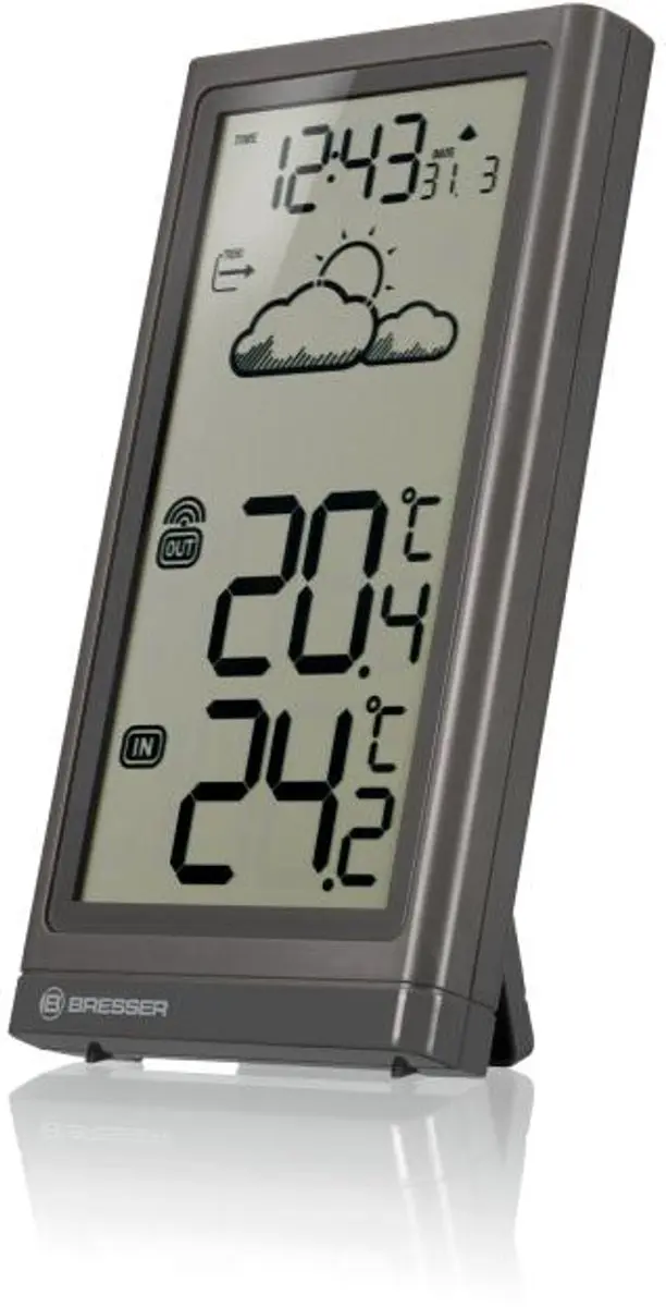 Bresser Meteo Temp Weerstation - Grijs - afbeelding 6 van 6