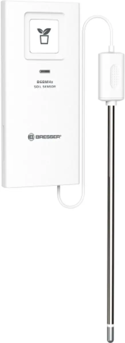 Bresser Weerstation Bodemsensor - Bodemvocht & Temperatuur - 150m Bereik - Wit