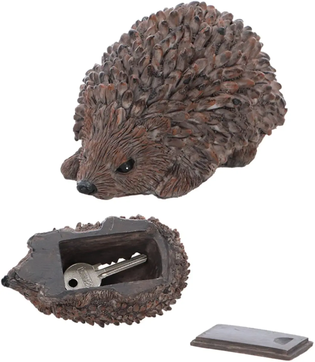 Esschert Design Egel Sleutelverstopdoosje - Bruin