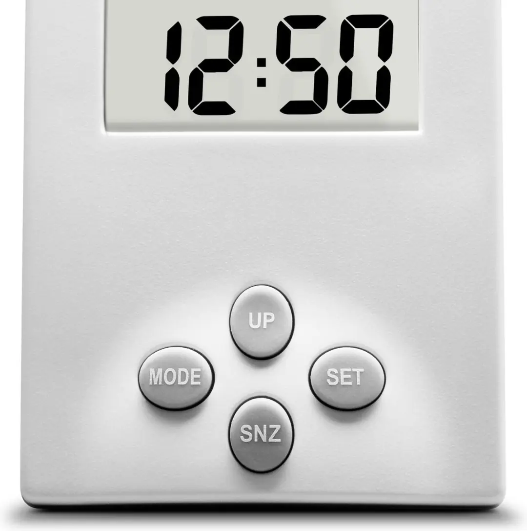 Trotec BZ06 Design Weerstation - Wekker met Sluimerknop - Wit