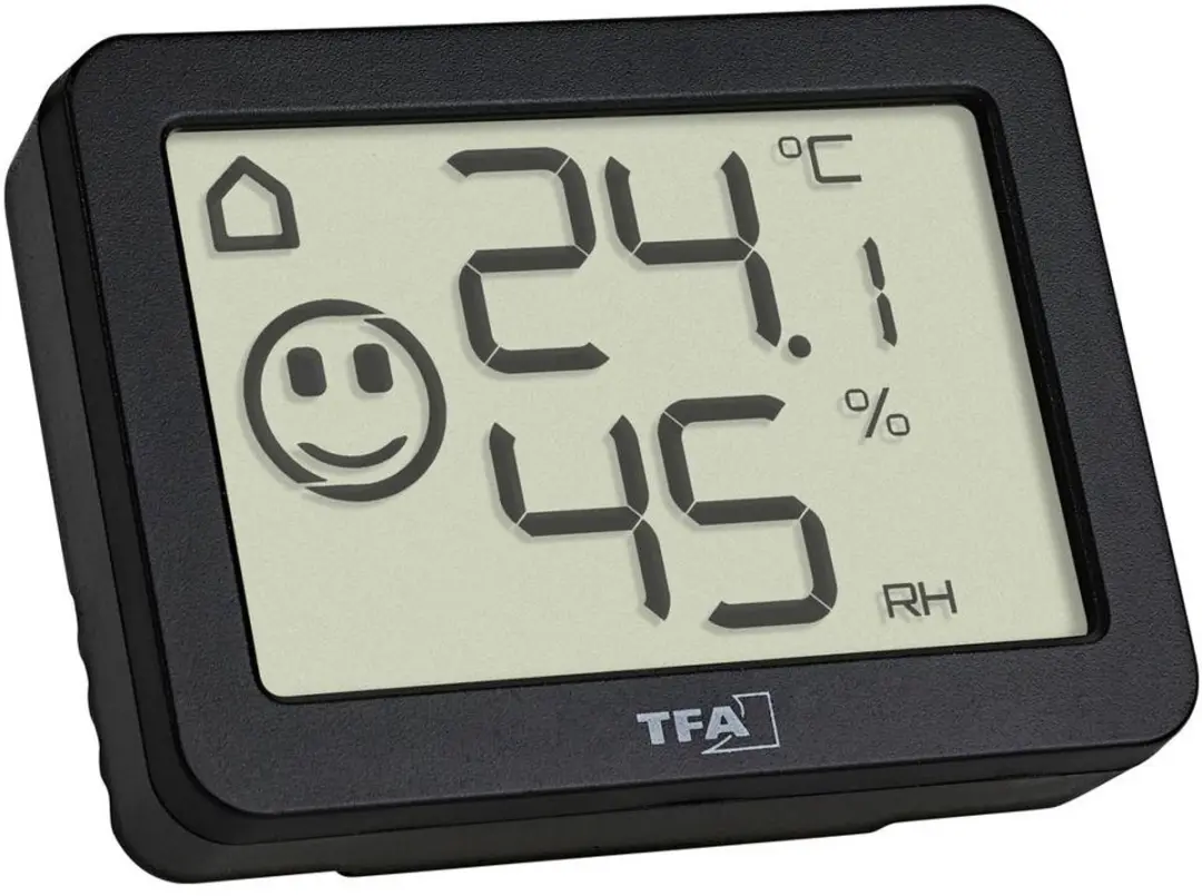 TFA Dostmann Binnen Thermometer - Zwart