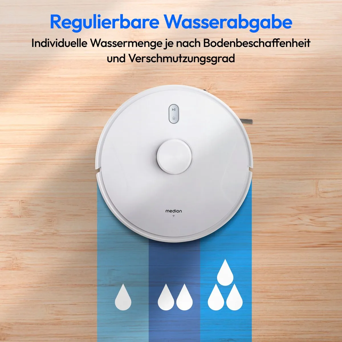 Medion X41 SW Robotstofzuiger - 8000Pa - MD11916 Wit
