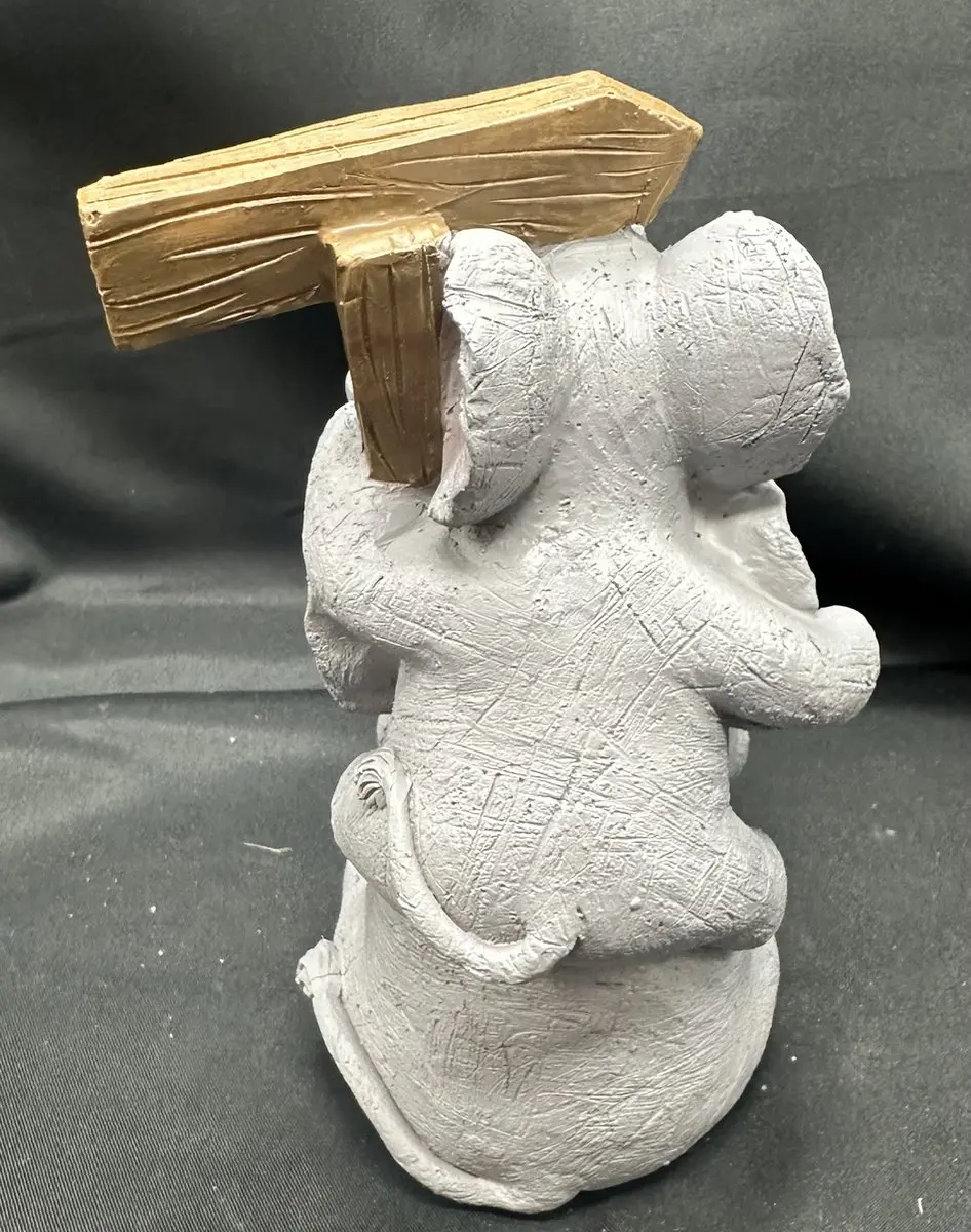 Impuls Decoratief Polyresin Olifantjes Op Elkaar - Welcome - Meerkleurig