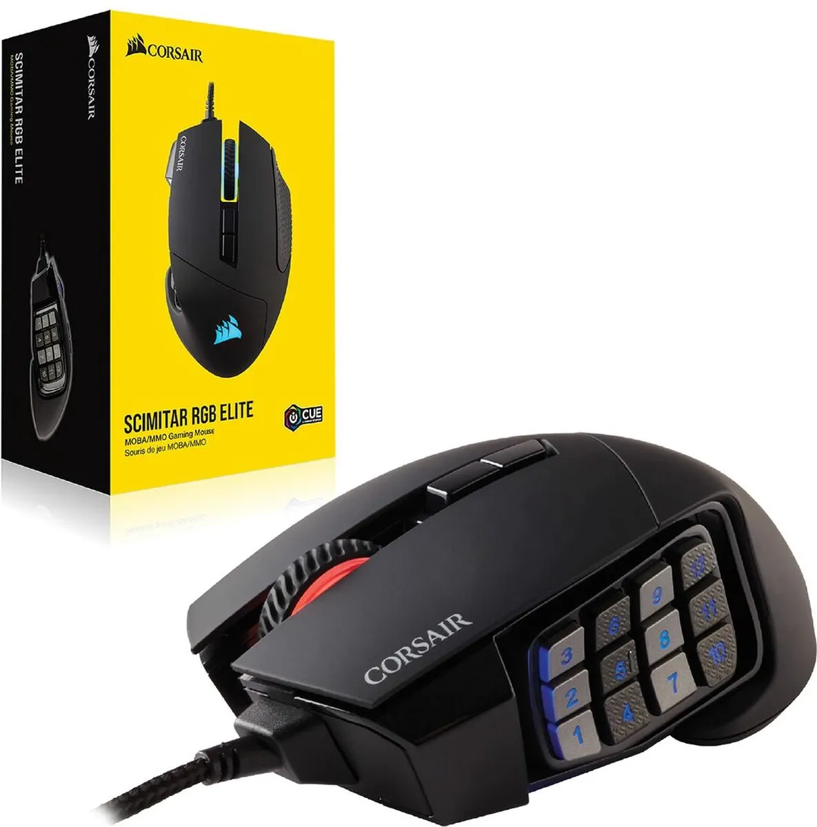 Corsair Scimitar RGB Elite Gaming Muis CH-9304211-EU - 18000 DPI