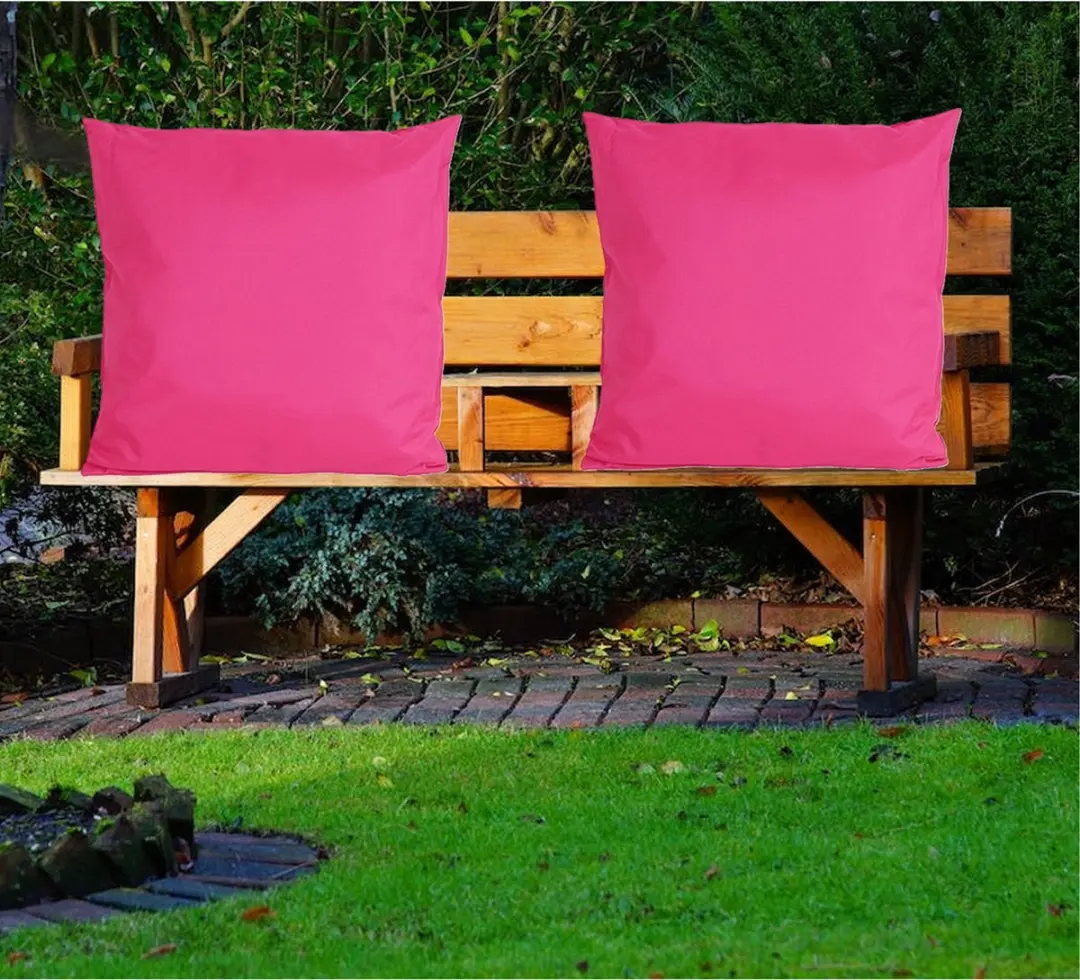 Anna's Collection Buiten Sierkussens 60x60cm - 4 Stuks - Fuchsia
