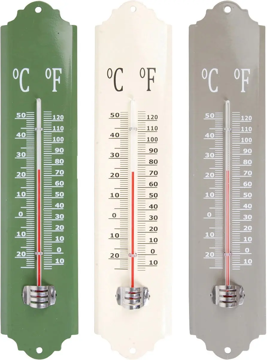 Esschert Design Metalen Thermometer 30cm