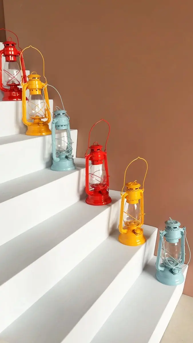 vtwonen Olielamp Lichtblauw - 17x33cm