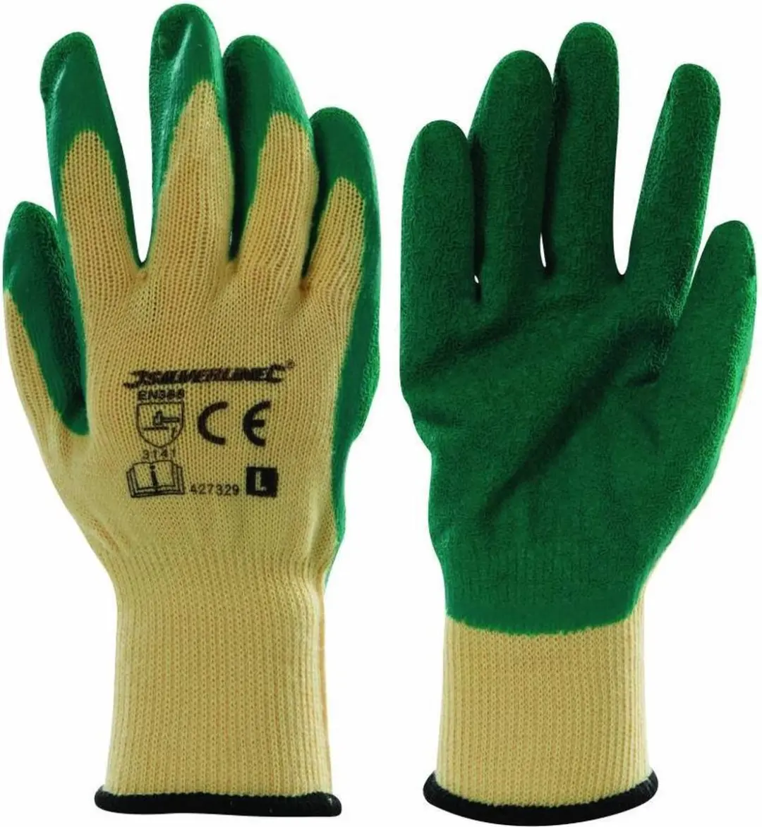 Silverline Tuinierhandschoenen Large - Groen/Geel