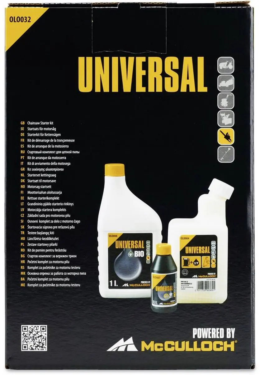 McCulloch Kettingolie 1,1L - Bio + 2-takt