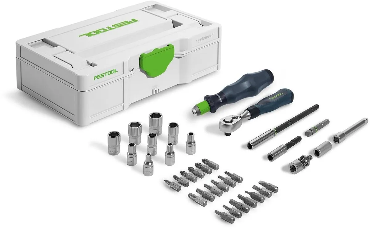 Festool SYS3 S 76-1/4-CE Ratelset 36-delig