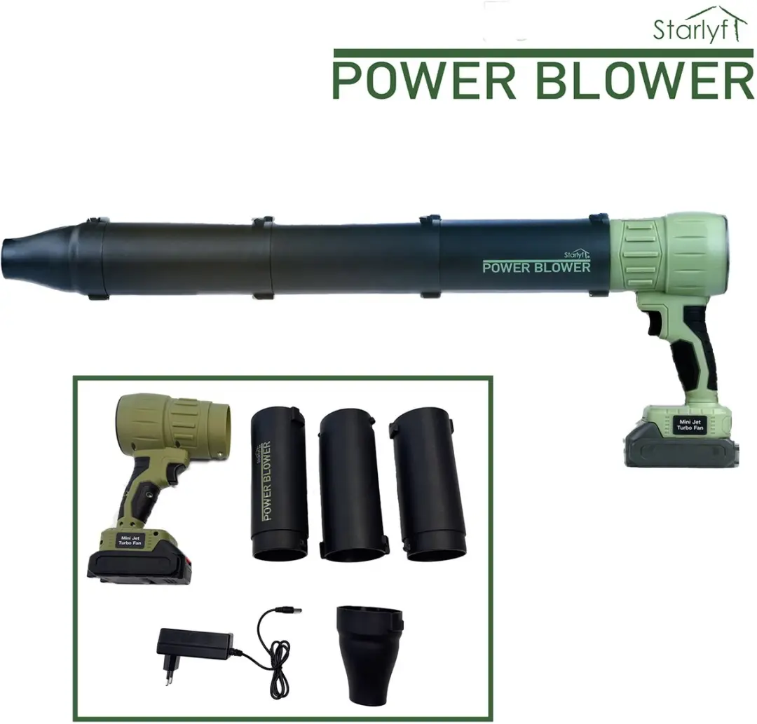Starlyf Power Blower Draadloos - 120 km/u - Incl. accu & lader