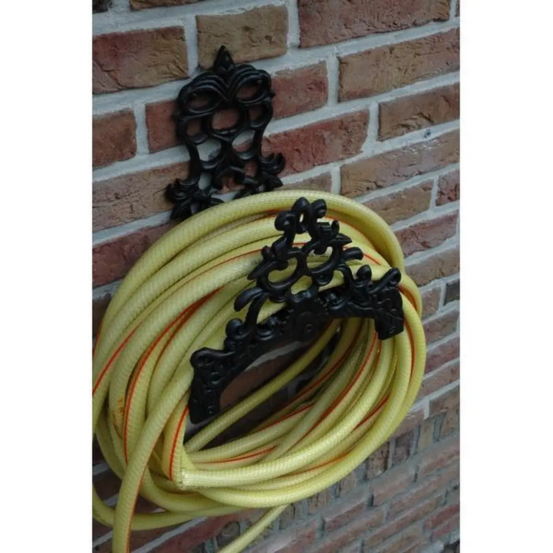 Esschert Design Tuinslanghouder Gietijzer Donkerbruin - 15m - afbeelding 6 van 6