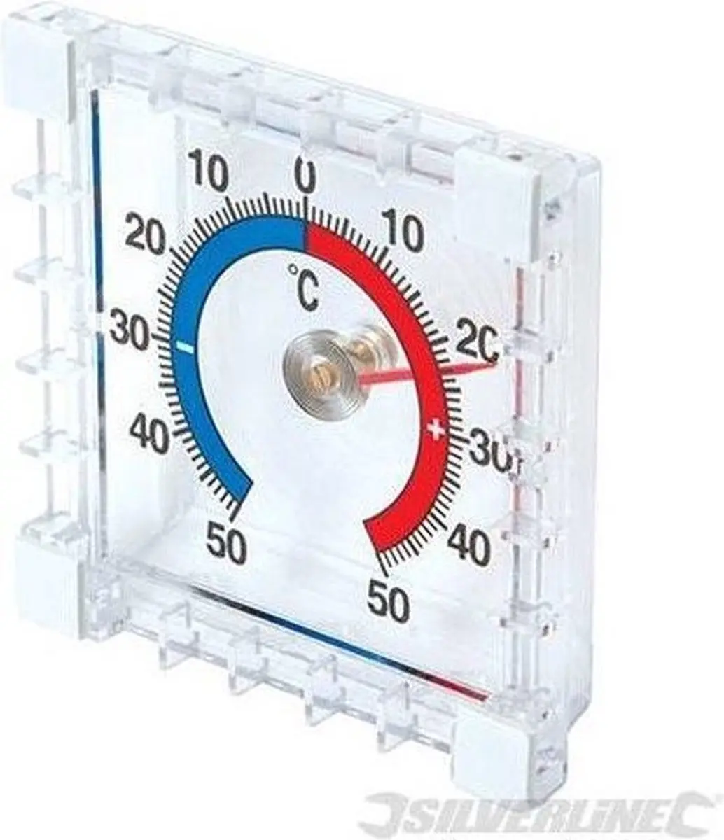 Silverline Opplakthermometer -50°C tot +50°C