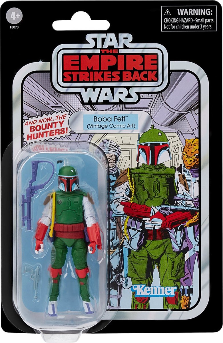 Hasbro Star Wars - Boba Fett (Vintage Comic Art) 10 cm The Empire Strikes Back Vintage Collection Actiefiguur - Multicolours