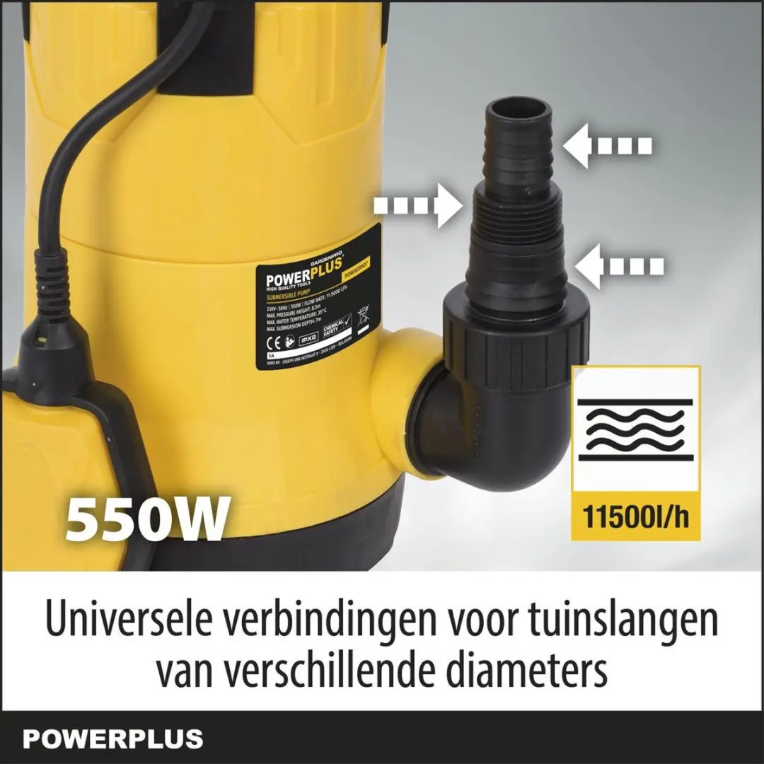 Powerplus Dompelpomp POWXG9507 550W - 11.500 l/u
