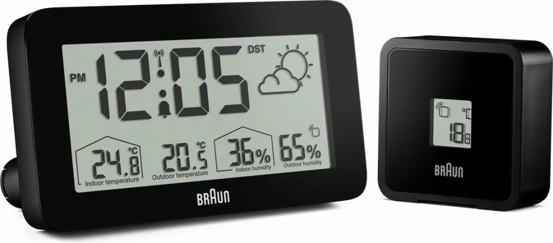 Braun BC13BP-DCF Weerstation - Zwart